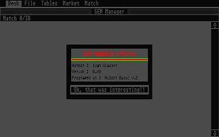 GEM Manager 1995 / 96 — screenshot 1